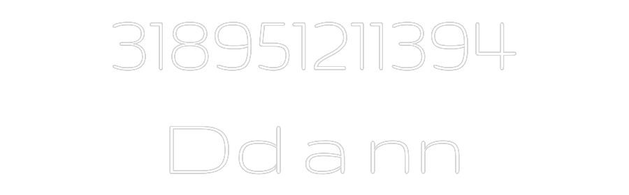 Custom Neon: 318951211394
...